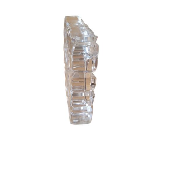 Mikasa Picture Frame Lead Crystal Monarch Clear 3x3 Photo Size - Picture 3 of 5